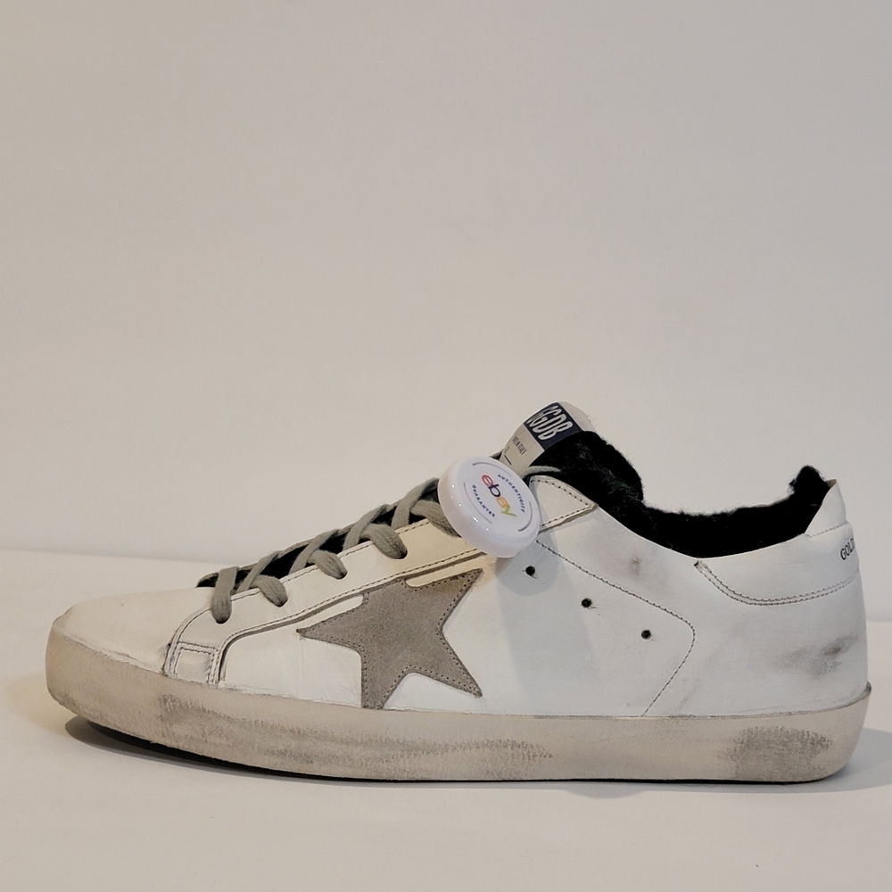 Golden Goose Sneakers womens or mens size 40 Superstar white wool liner thermal - Picture 13 of 15